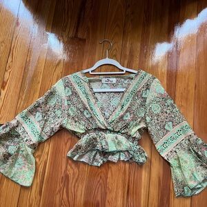 Boho Chic Floral Crop Top